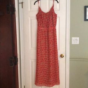 Banana Republic Orange Maxi Dress